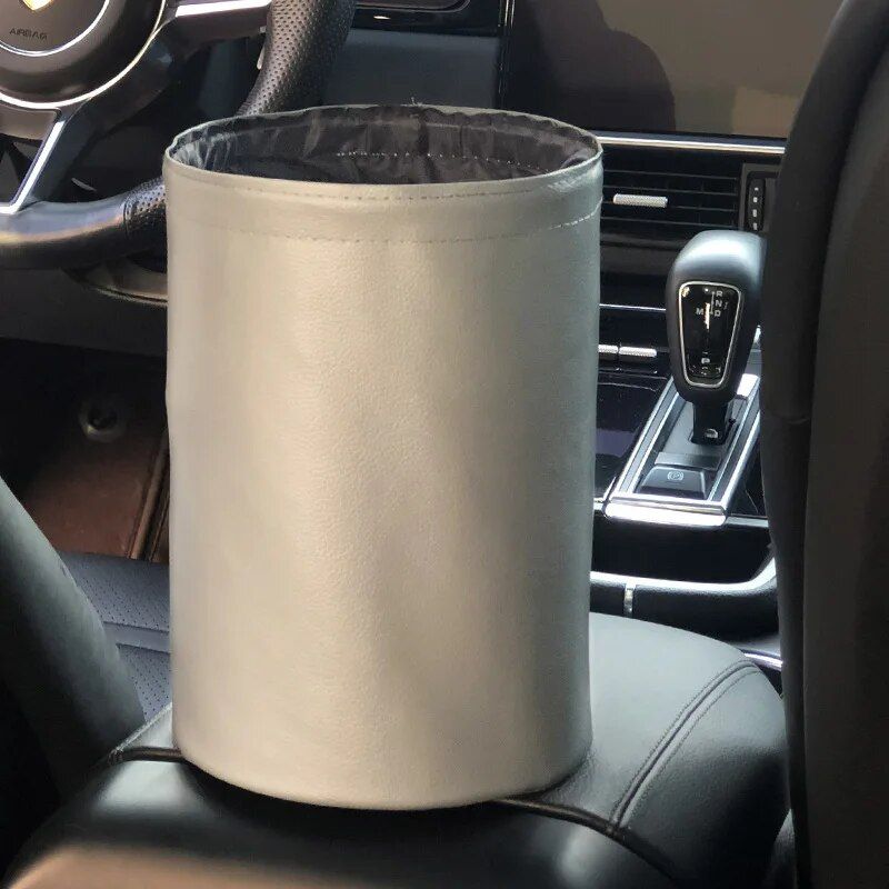 Waterproof Foldable Car Trash Can with Dual-Layer Design