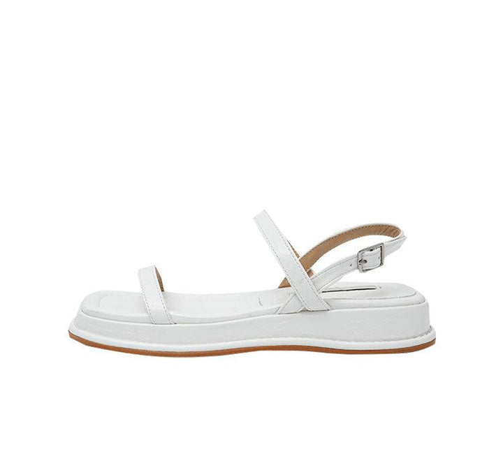 Platform Sandals Trifle Buckle With Square Toe Beach Roman Shoes