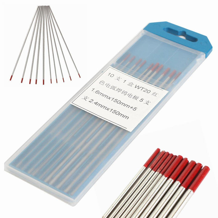 10Pcs 2 Percent Thoriated WT20 TIG Tungsten Electrode Assorted - MRSLM