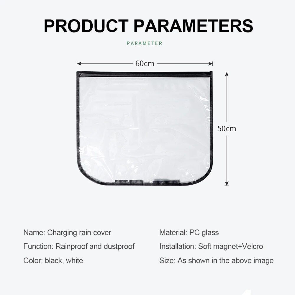 Universal Magnetic EV Charging Port Cover - Waterproof & Dustproof Protector