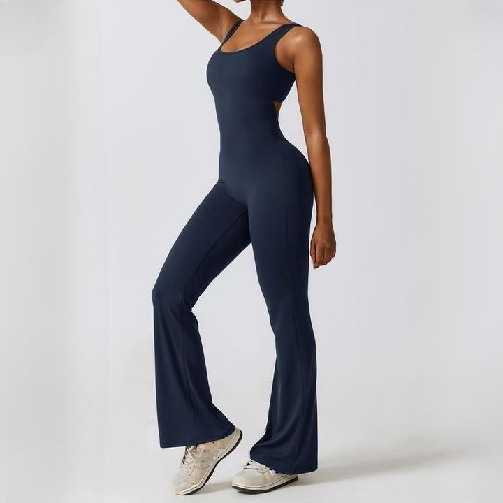 Women's All-Season Yoga Jumpsuit: One-Piece Fitness & Dance Bodysuit