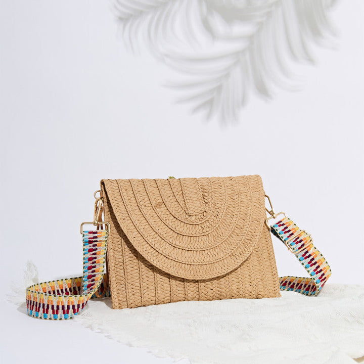 Women's Bohemian Straw Clutch Handbag