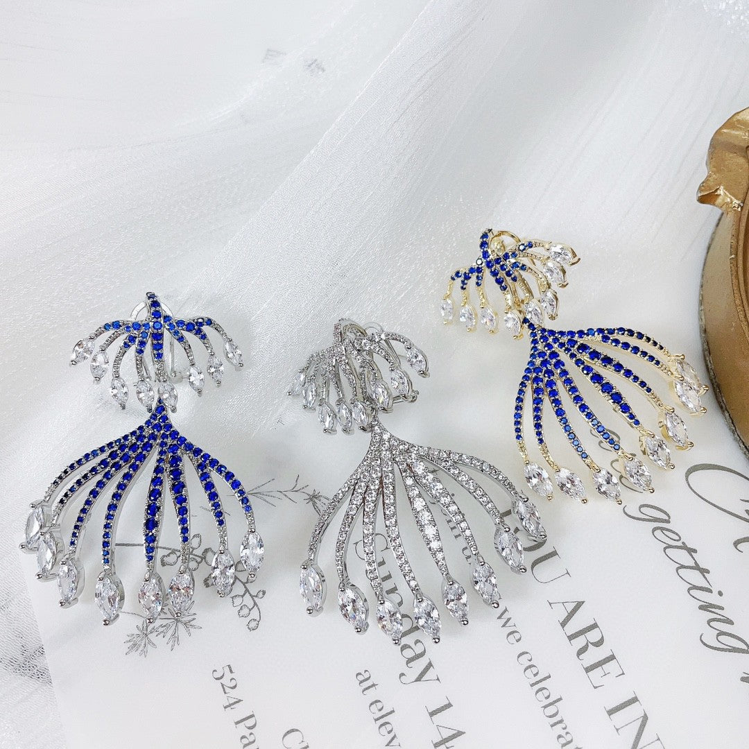 Fashion Smart Sea Jellyfish Tassel Earrings