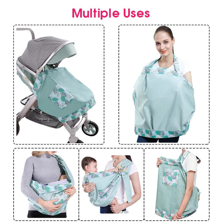 Breathable Baby Wrap Carrier: Dual-Use Sling & Nursing Cover