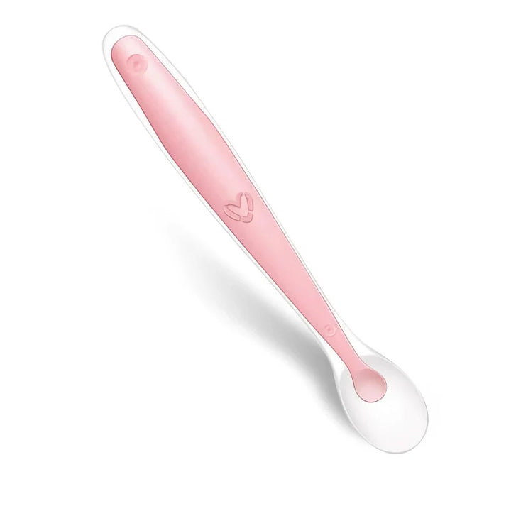 Baby Silicone Soft Spoon - Temperature Sensing Feeding Spoons for Infants & Kids