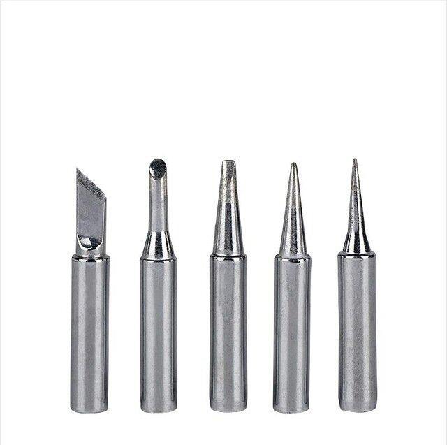 JCD 5Pcs 60W/80W Lead Soldering Iron Tips Replacement for Soldering Repair Station and Soldering Iron Kit - MRSLM