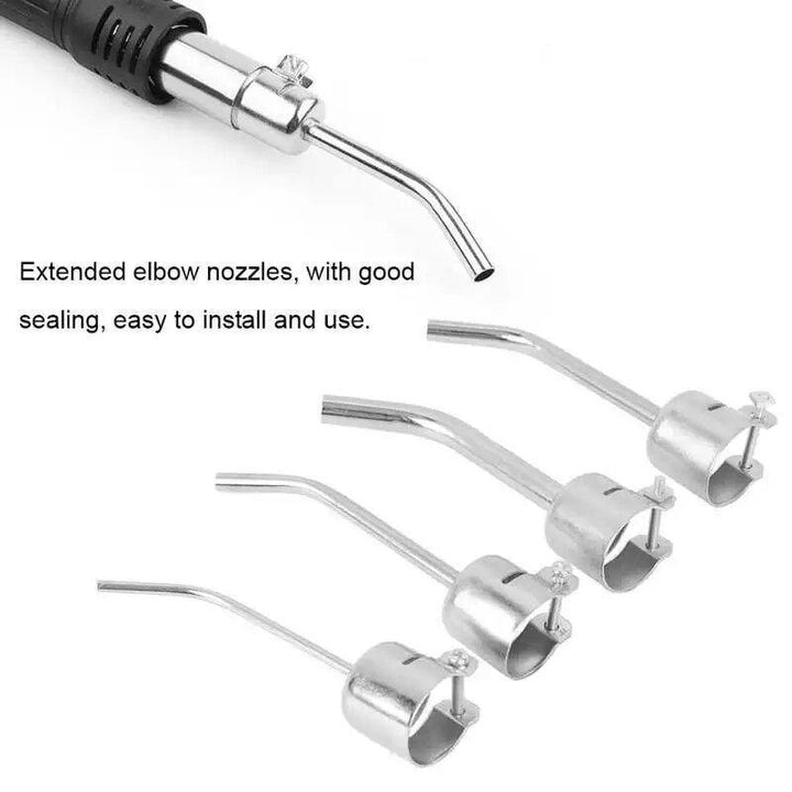 KGX 4Pcs Universall Aluminum Alloy Hot Aiir Nozzle Welding Soldering Accessories for 850 Heating Tool Welding Nozzles