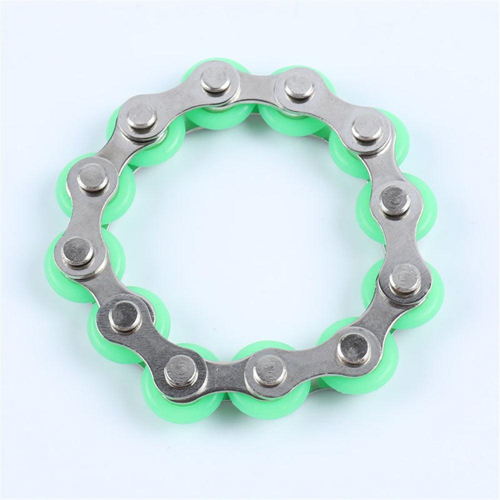 12 Section Stainless Steel Decompression Chain Bike Chain Fidget Toy Anti Stress Toy For Kids Adults Students