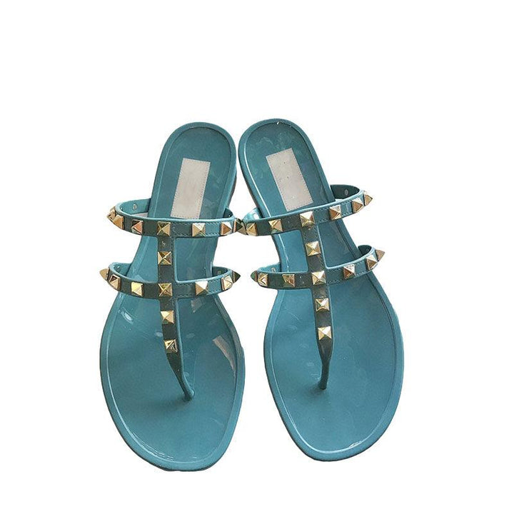 Pvc Jelly Shoes Holiday Flat Heel Women's