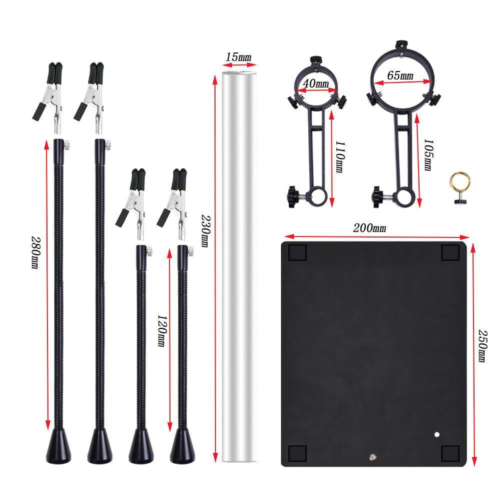 NEWACALOX Multifunctional Magnetic PCB Board Fixed Clip Third Helping Hand with Soldering Station Frame for Repair Welding BGA PCB Chips