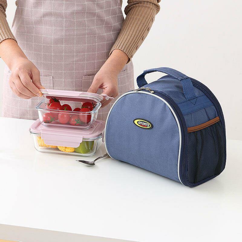 Korean version of the fabric handkerchief thickening insulation lunch bag large capacity lunch box bag ice pack insulation package student insulation bag