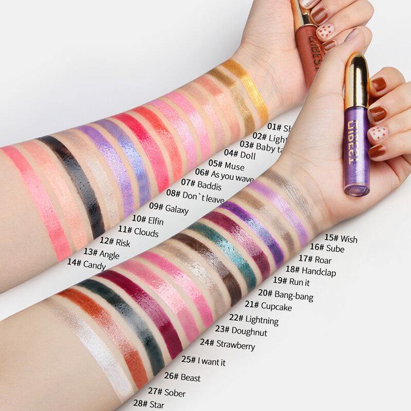 28 Colors Polarized Lip Gloss Long-Lasting Coloring Moisturizing Glass Lip Glaze