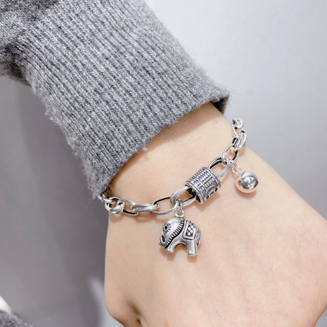 Sterling Silver Fashion Temperament Personality Niche Cold Style Bracelet