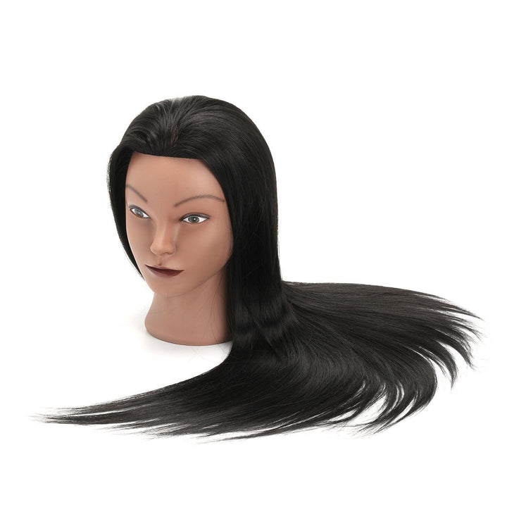 27Inch Black 30% Human Hair Hairdressing Training Head