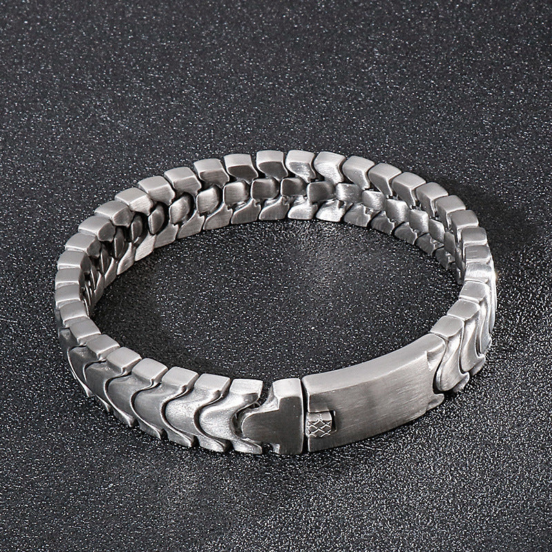 Fashion Simple Titanium Steel Men's Bracelet