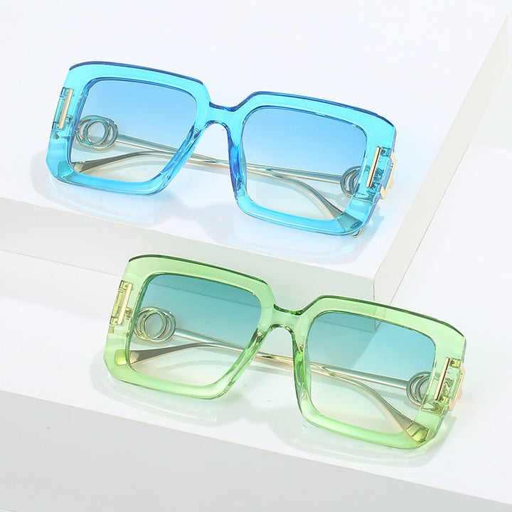 Trendy Square Punk Sunglasses