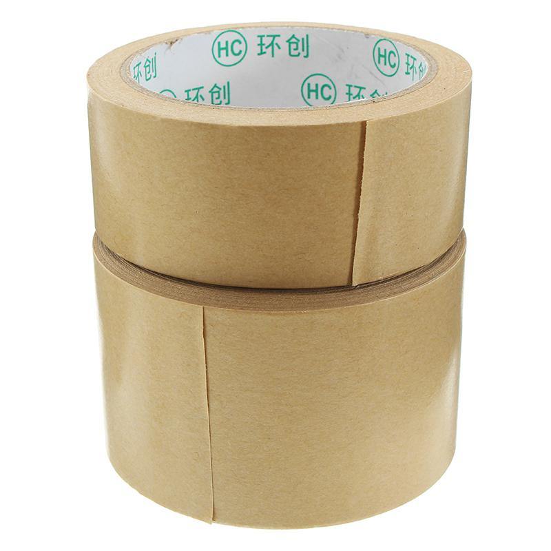 Kraft Paper Tape Strong Self Adhesive Packaging Shipping Seal Ring Tape 2 Sizes