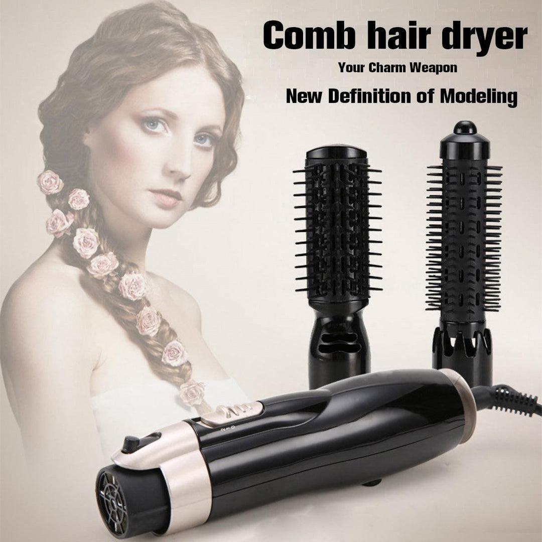 2 In 1 Professional Hair Dryer Comb Wet/Dry Hair Straightener Styling Curling