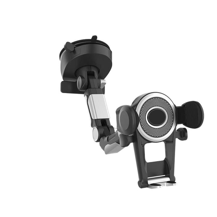 Universal 360¬∞ Rotating Car Phone Holder with Suction Cup & Retractable Number Plate Design