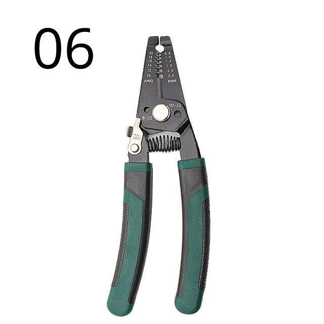 Multitool Pliers Crimping Pliers Wire Stripper Multi-functional Snap Ring Terminals Crimpper Crimping Pliers Decrustation Pliers Tools - MRSLM