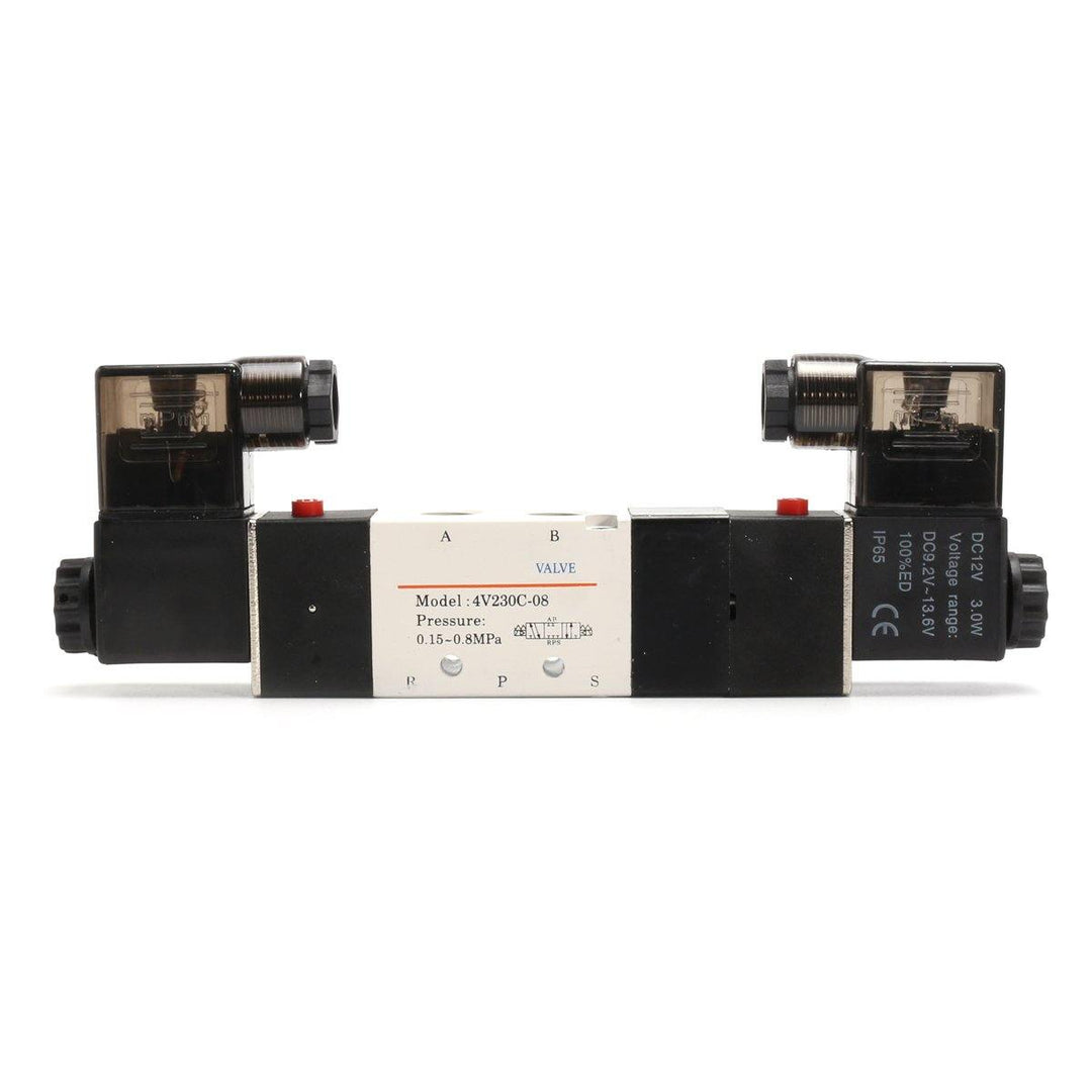 DC 12V Pneumatic Solenoid Air Valve 3 Position 5 Way