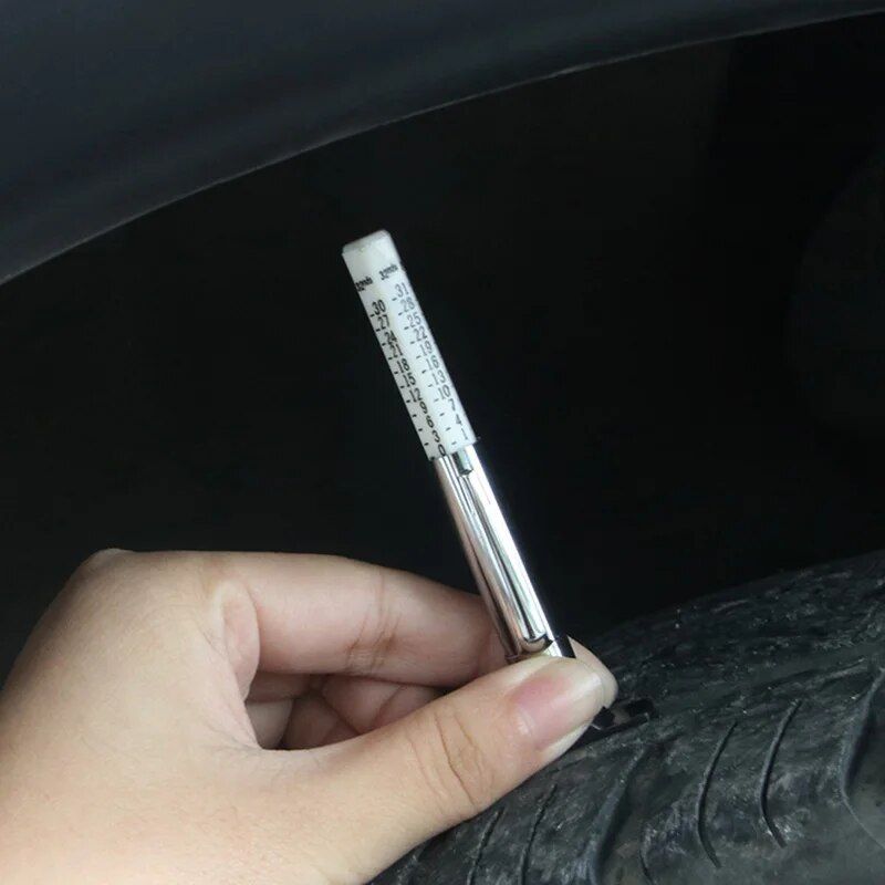 Universal Color-Coded Tire Tread Depth Gauge - Easy-to-Use Tyre Health Monitor