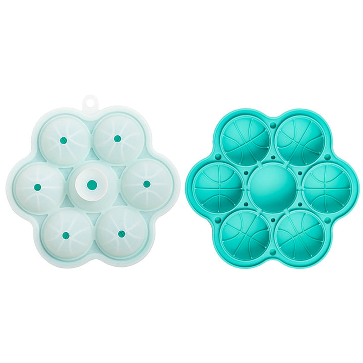 7-Hole Spherical Silicone Ice Mold