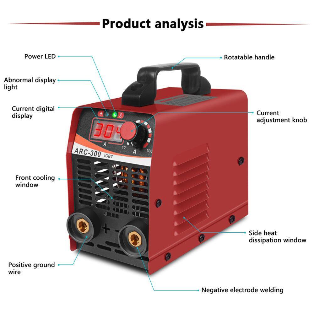 Handskit ARC-300 Welding Machine Portable Electric Welder Semiautomatic Welding Reverse Welder for Welding Electric Work