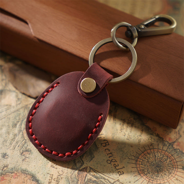 Retro Leather Keychain Case