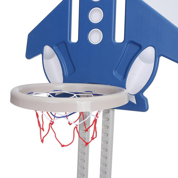 4-in-1 Height Adjustable Kids Basketball Hoop Set Stand Sports Activity Centre