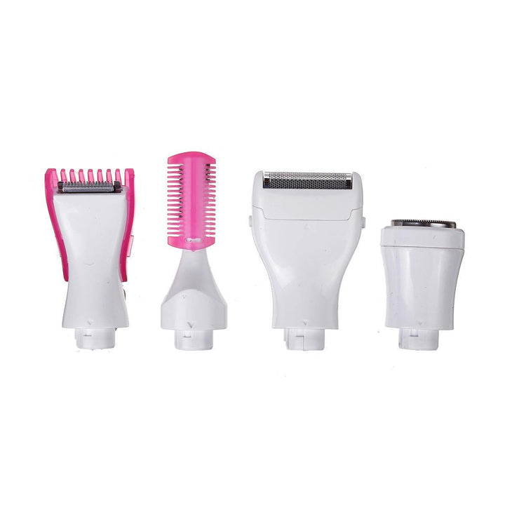 4 IN 1 Electric Epilator Lady Beard Shaver Trimmer Kit Hair Grooming Waterproof