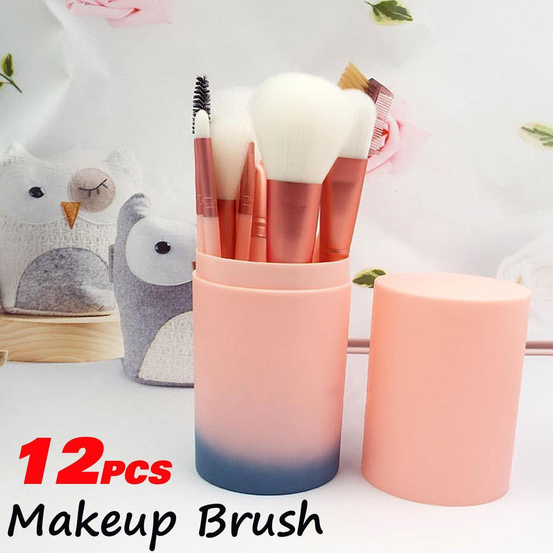 12Pcs Makeup Brushes Set Foundation Powder Eyeshadow Cosmetic Brush Tools