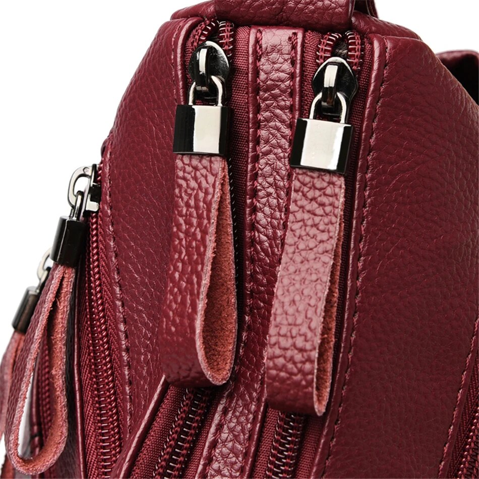 Luxury Women's Leather Shoulder Crossbody Bag - Fashionable and Versatile Handbag for 2023