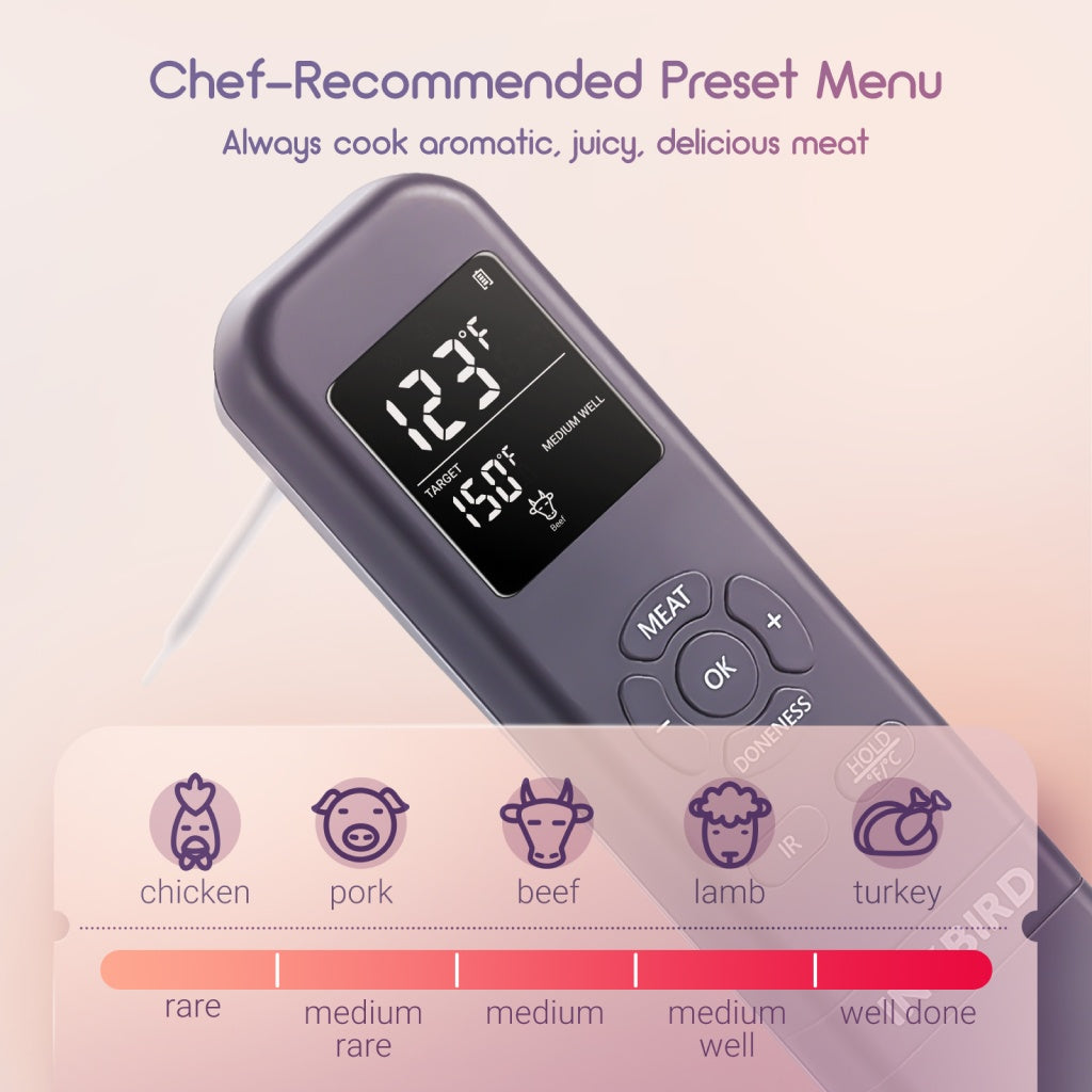 Handy Meat Thermometer with IR Detector