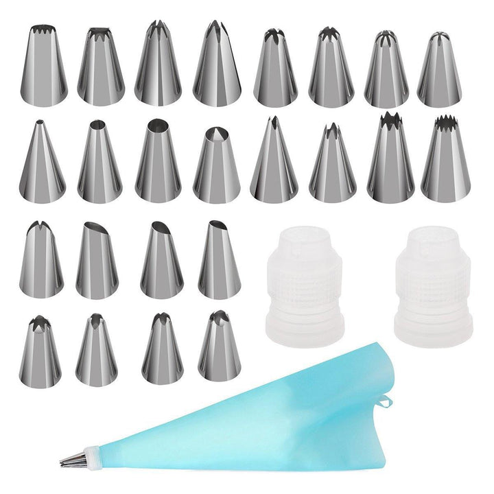 106PCS Cake Baking Tools Decorating Kit Set Piping Tips Pastry Icing Bag Nozzles