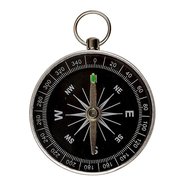 Lightweight Mini Aluminum Compass Keychain for Outdoor Survival