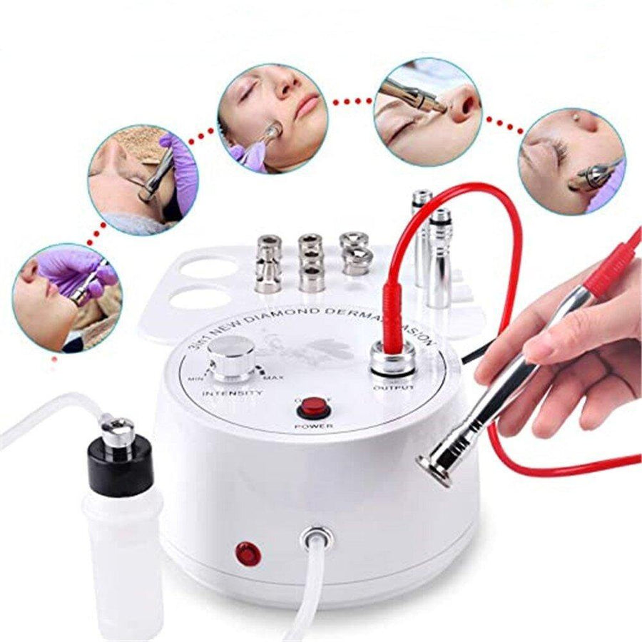 3 in 1 Diamond Microdermabrasion Dermabrasion Machine Facial Beauty Equipment for Skin Peeling Rejuvenation Lifting Tightening Beauty Device Suction Power 0-55cmHg - MRSLM