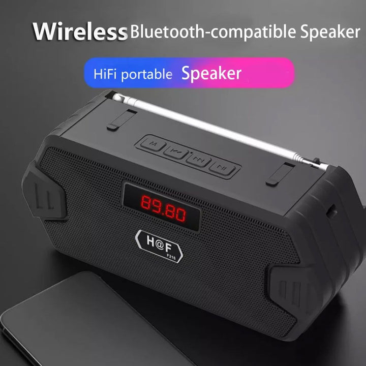 Portable Super Bass Bluetooth Speakers with FM Radio and Aux