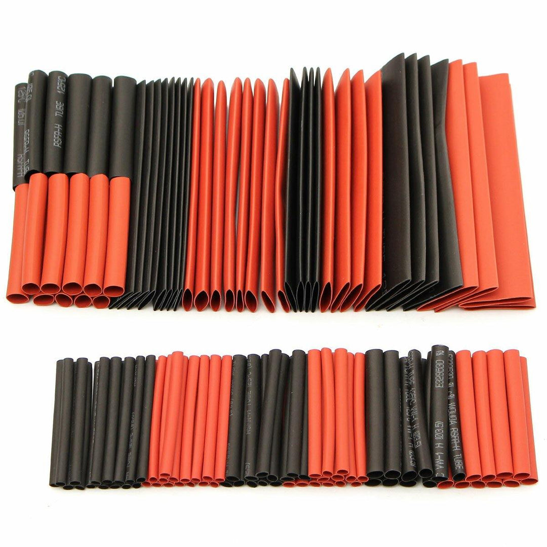 127Pcs Halogen-Free 2:1 Heat Shrink Tubing Wire Cable Sleeving Wrap Wire Kit - MRSLM